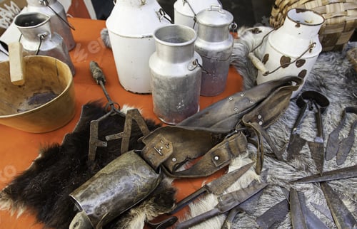 Preview: Tools For Working With Cows, Detail Of A Traditional Cowherd, Farm