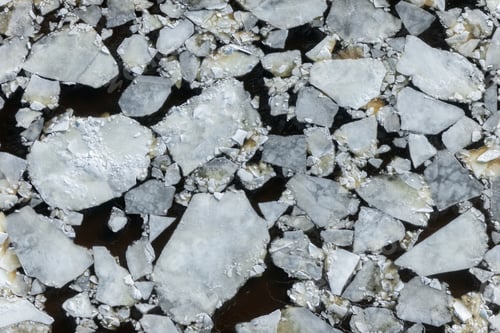 Preview: Aerial View Over The Icy Coast Of Riga Gulf