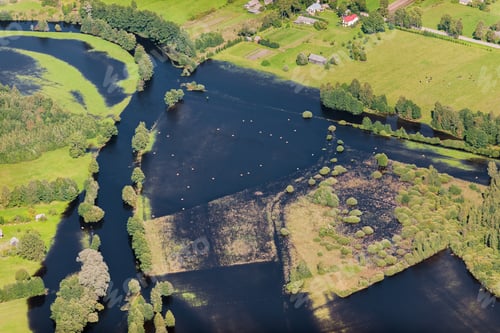 Preview: Aerial View Over The Overflowed River