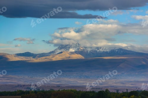 Preview: Mystical View Of Mt. Aragats From Gyumri, Armenia.
