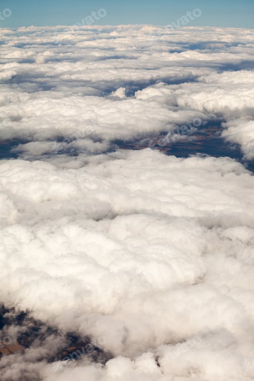 Preview: Beautiful, Dramatic Clouds And Sky Viewed From The Plane