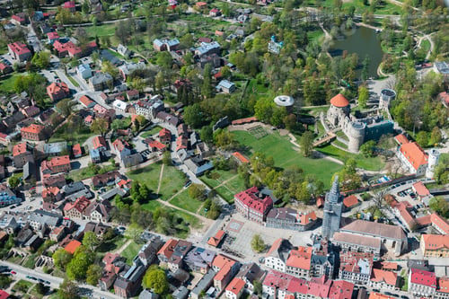 Preview: Aerial View Over The Cesis City
