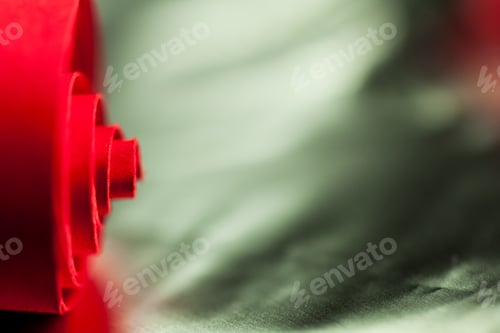 Preview: Macro, Abstract, Background Picture Of Red Paper Spirals With Reflexions