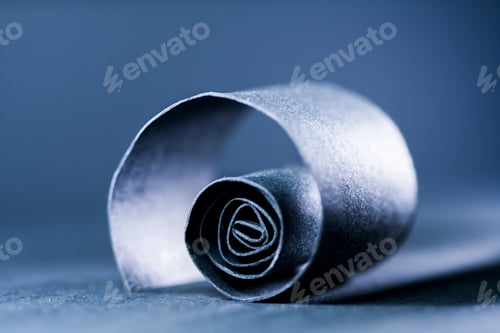 Preview: Dark Blue Abstract, Background Picture Of A Paper Spiral On Paper Background