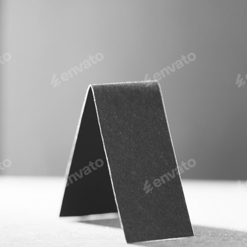 Preview: Black Paper Shapes And Shadows With Black Paper Background