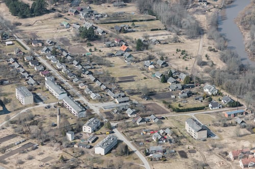 Preview: Aerial View Over The Small Village