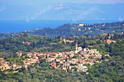 Preview: Varipatades And Kalafationes Towns In Corfu Island, Greece.