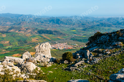 Preview: Picturesque Examples Of Karst Landscape, El Torcal De Antequera Natural Park, Andalusia, Spain