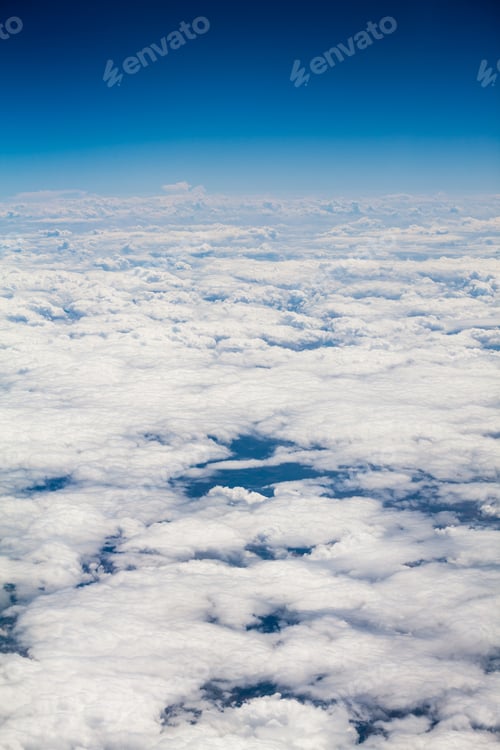 Preview: Beautiful, Dramatic Clouds And Sky Viewed From The Plane. High Resolution And Quality