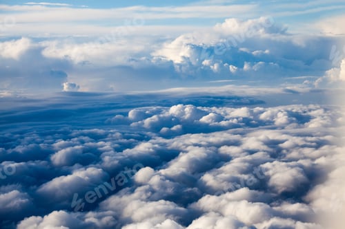 Preview: Beautiful, Dramatic Clouds And Sky Viewed From The Plane