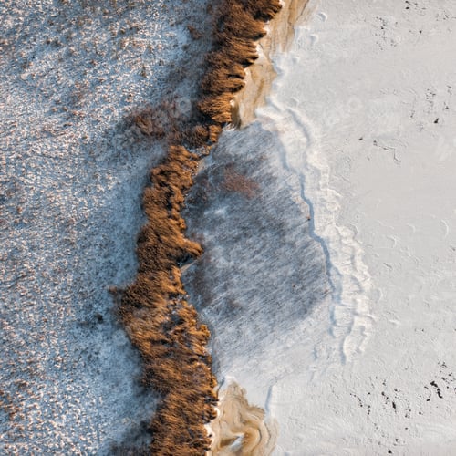 Preview: Aerial View Over The Lake In Wintertime