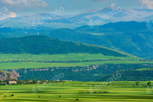 Preview: Mountinous Landscape With Field, Armenia