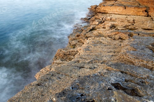 Preview: Aegean Shore In Greece, Thassos Island - Waves And Rocks - Long Exposure Photography