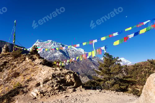 Preview: Panoramic Views On A Popular Tourist Destination Trail In Nepal - Annapurna Circuit Trail. Way To