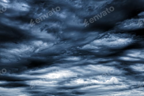 Preview: Toned Photo Of The Dark And Dramatic Storm Clouds Area Background