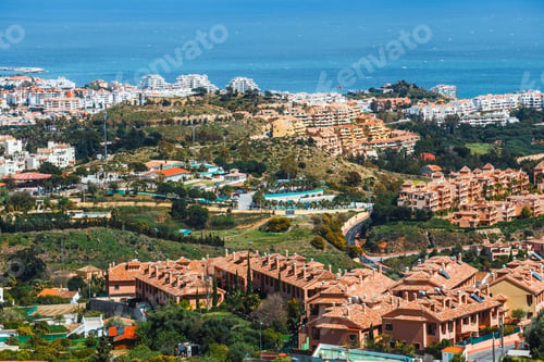 Preview: View Of Mijas Village At Sunny Day, Costa Del Sol, Andalusia, Spain
