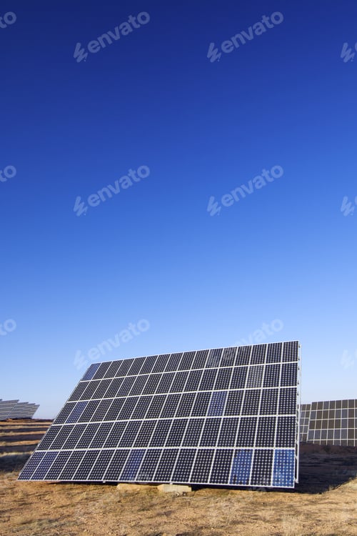 Preview: Huge Solar Panels And Clear Sky