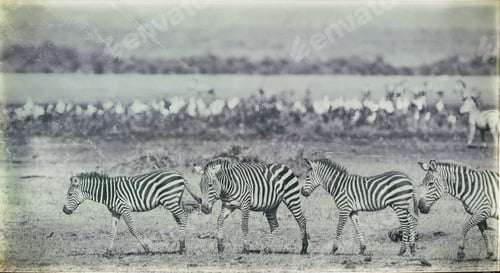 Preview: Zebras In The Lake Manyara National Park, Tanzania