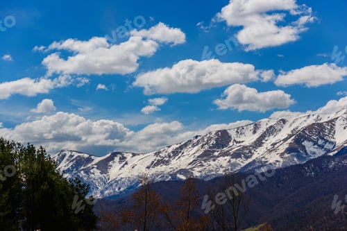 Preview: Amazing Spring Landscape With Snowy Mountains, Armenia