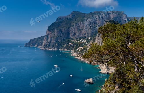Preview: Coastline Landscape Of Capri Island, Italy.