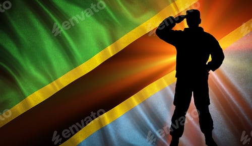 Preview: Flag With Original Proportions. Flag Of The Tanzania