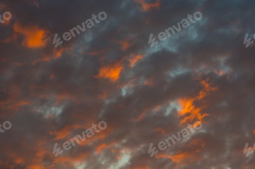 Preview: Landscape With Dramatic Light - Beautiful Golden Sunset With Saturated Sky And Clouds.