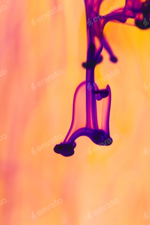 Preview: Abstract, Colorful Ink Shapes