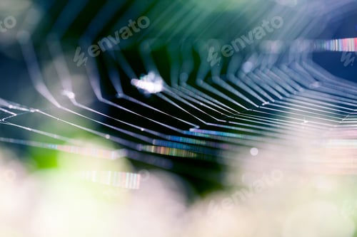 Preview: Abstract Composition With Spider Web Details And Natural Colors