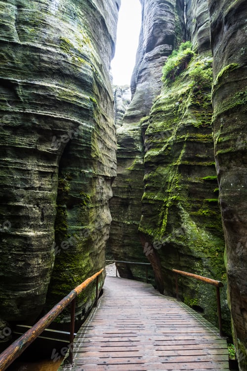 Preview: National Park Of Adrspach-Teplice Rocks. Rock Town. Czech Republic