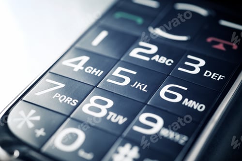 Preview: Close-Up Of An Old Mobile Phone.