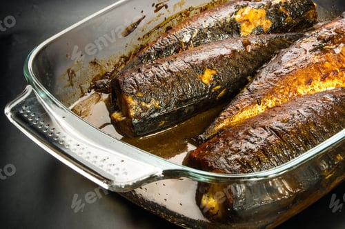 Preview: Mackerel In Marinade, Baked In A Glass Container
