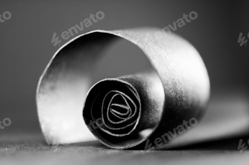 Preview: Black Paper Shapes And Shadows With Black Paper Background