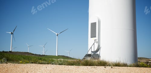Preview: Windmills For Electric Power Production, Zaragoza Province, Aragon, Spain