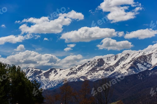 Preview: Amazing Spring Landscape With Snowy Mountains, Armenia