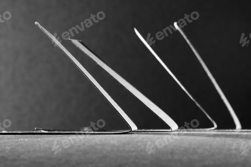 Preview: Black Paper Shapes And Shadows With Black Paper Background