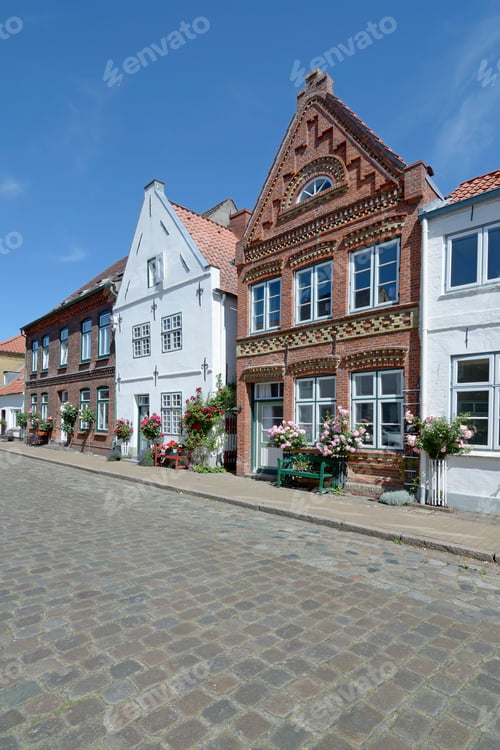 Preview: Old Town Of Friedrichstadt In North Frisia,North Sea,Schleswig-Holstein,Germany