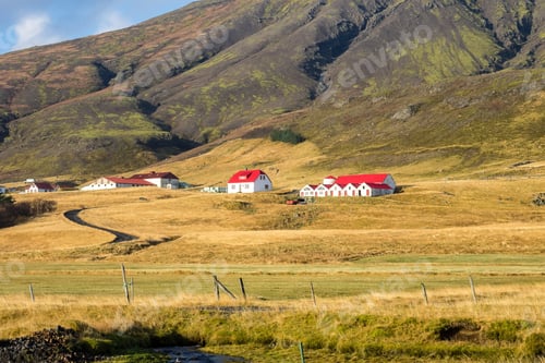 Preview: Landscape In The Countryside In Iceland Between Vik And Jokulsarlon