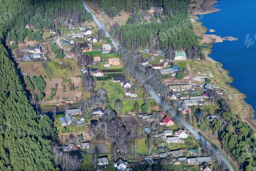 Preview: Aerial View Over The Village Berzciems