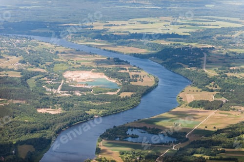 Preview: Aerial View Over The River
