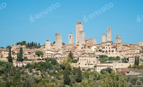 Preview: Historical Picturesque City Of San Gimignano, The Town Of Fine Towers, In Sienna Province In