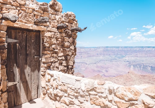 Preview: Navajo Watchtower And Desert View Viewpoint. Grand Canyon National Park, Arizona