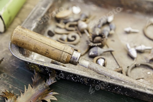 Preview: Tools For Wood, Detail Of A Carpenter'S Table, Manual Work