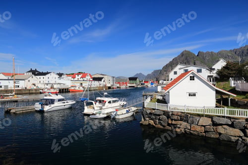 Preview: Henningsvaer, Norway - Fishing Village In Lofoten Islands.