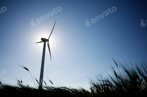 Preview: Windmill For Electric Power Production, Zaragoza Province, Aragon, Spain