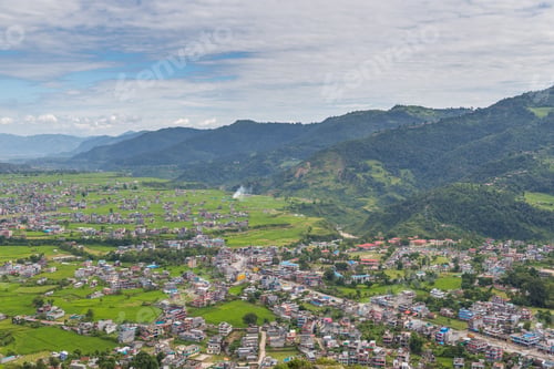 Preview: View Of The Pokhara Town, Nepal. Pokhara Is The Starting Point For Most Of The Treks In The