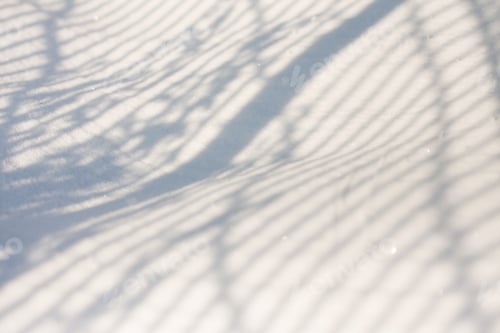 Preview: Snow Texture With Shadows - Stripes From A Fence