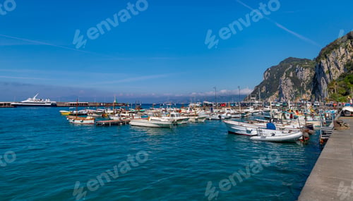 Preview: View Of Marina In Capri Island, Italy.