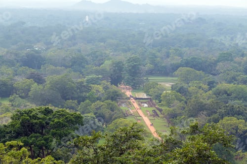 Preview: Sigiriya Rock Or Sinhagiri Aerial Panoramic View, Which Dominates The Jungle From All Sides