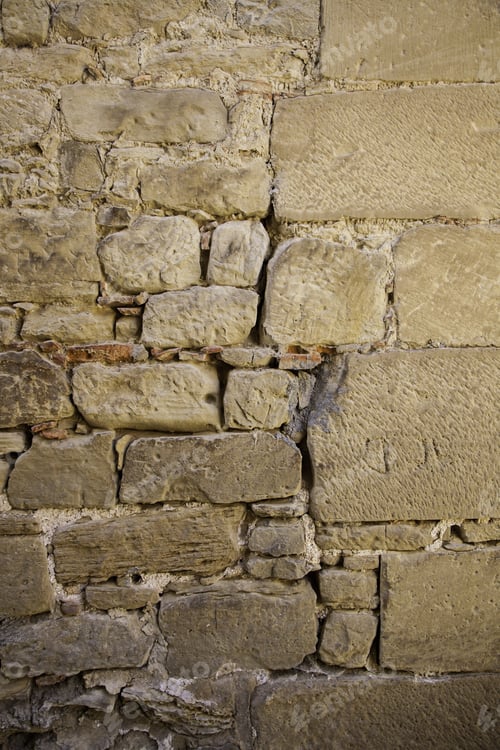 Preview: Concrete Background With Dampness And Ruin, Detail Of An Old Abandoned Wall
