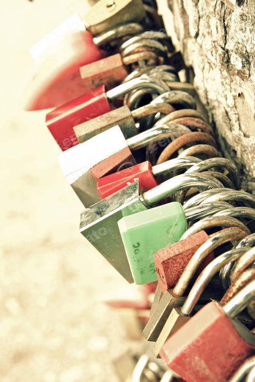 Preview: Love Padlocks On A Tree, Black Forest, Germany.